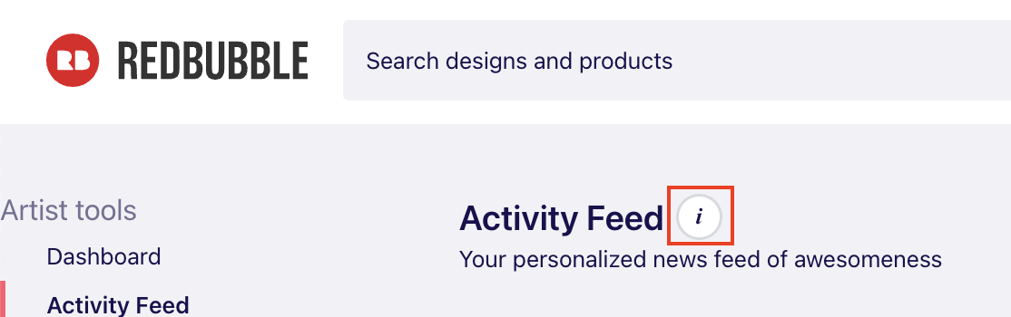 How do I view the classic Activity Feed? – Redbubble