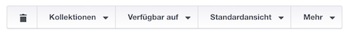 Mehrere Designs gleichzeitig bearbeiten Menü